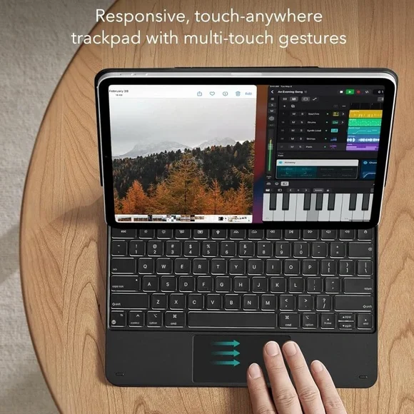ESR Rebound Magnetic Keyboard Case For iPad Pro 12.9 (6th-3rd)/ Air 13 (2024)
